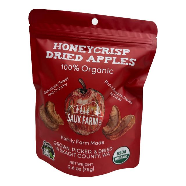 Sauk Farm - Dried Organic Apple Chips - 2.6oz Bag