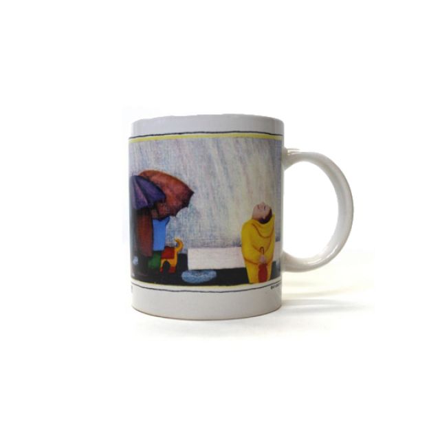Smile At The Rain Ceramic Mug - By Beth Logan 