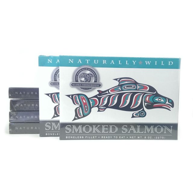 Smoked Salmon Fillet - Best Price: 6 of the 8oz box  (48oz total)