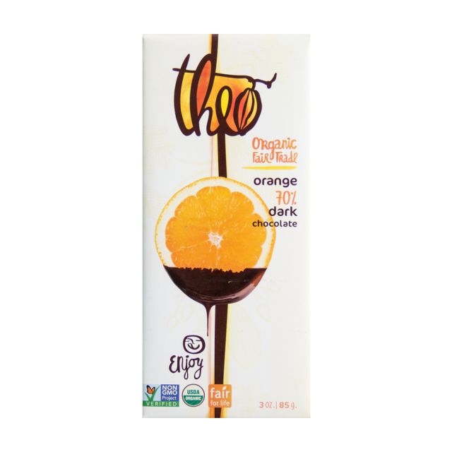 Theo Chocolate - Orange Dark Chocolate Bar - 3oz