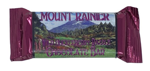 Wild Huckleberry Razzle Chocolate Bar, Mt. Rainier - 4.5 oz