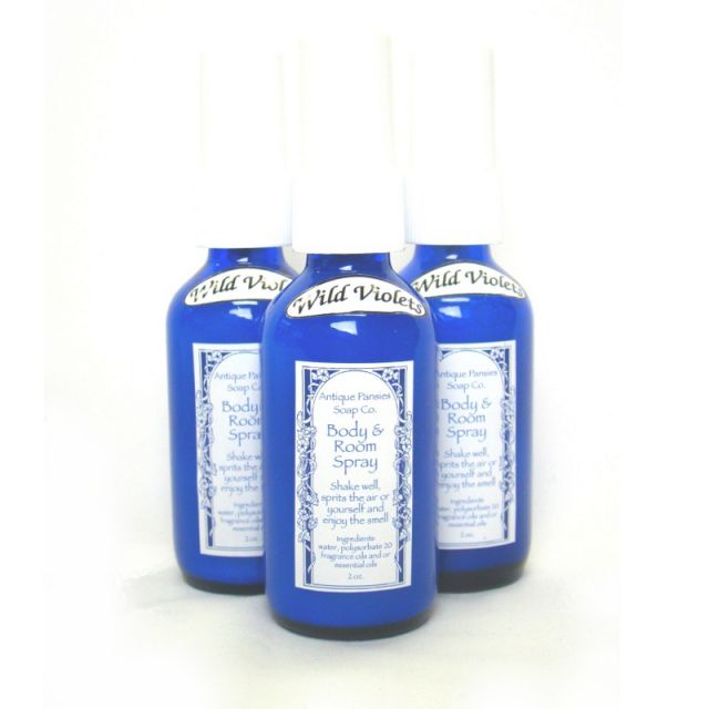 Wild Violets Body and Room Spray - Antique Pansies Soap Co. - Best Price: 3 bottles (12 oz)